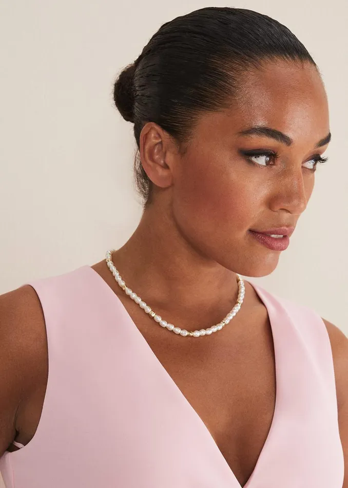 Women Phase Eight Jewellery Pearl And Bead Necklace