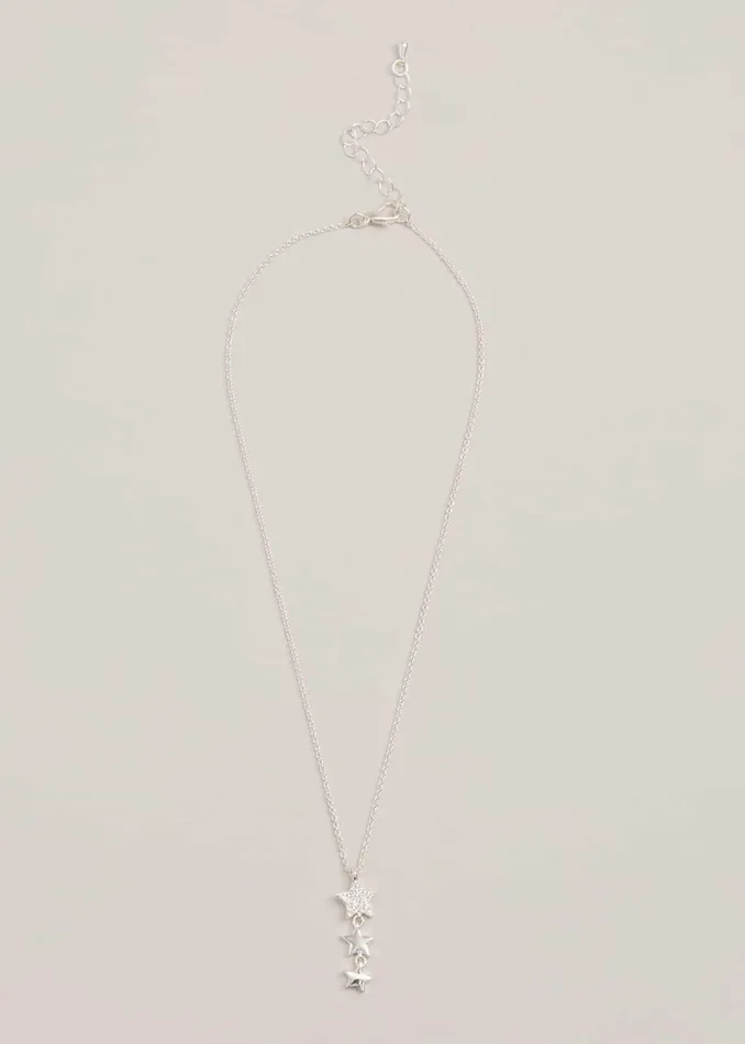 Women Phase Eight Jewellery Silver Plated Star Necklace