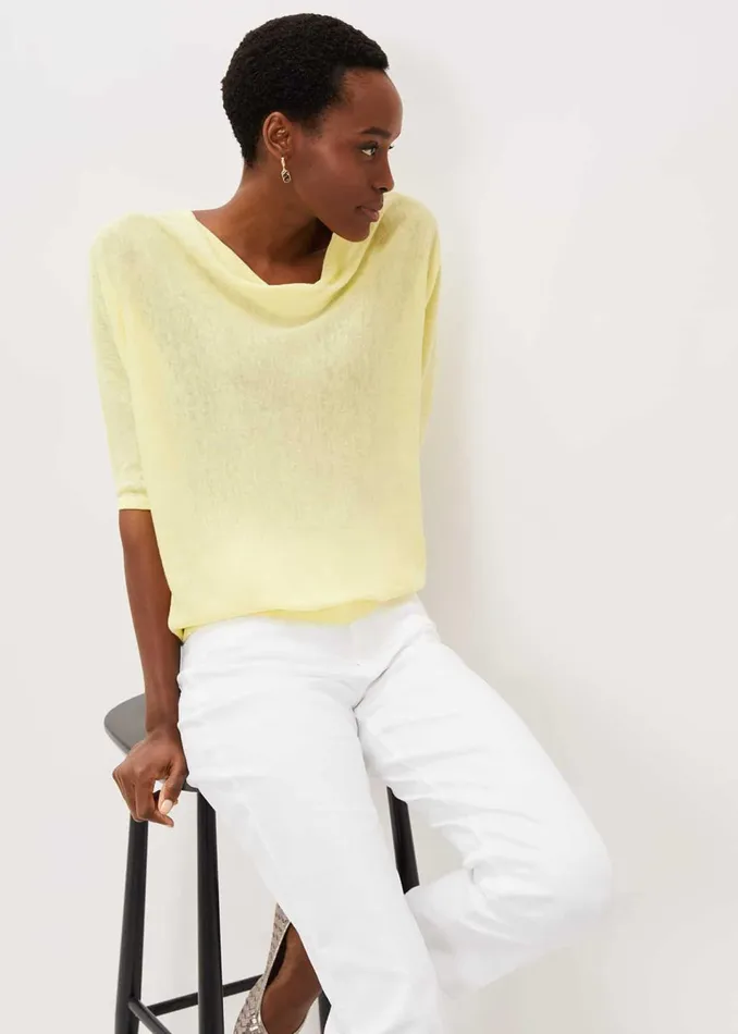 Women Phase Eight Knitwear Ashely Cowl Tape Knit