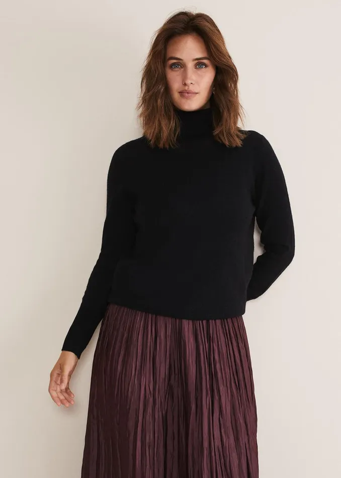 Women Phase Eight Knitwear Cressida Wool Cashmere Roll Neck