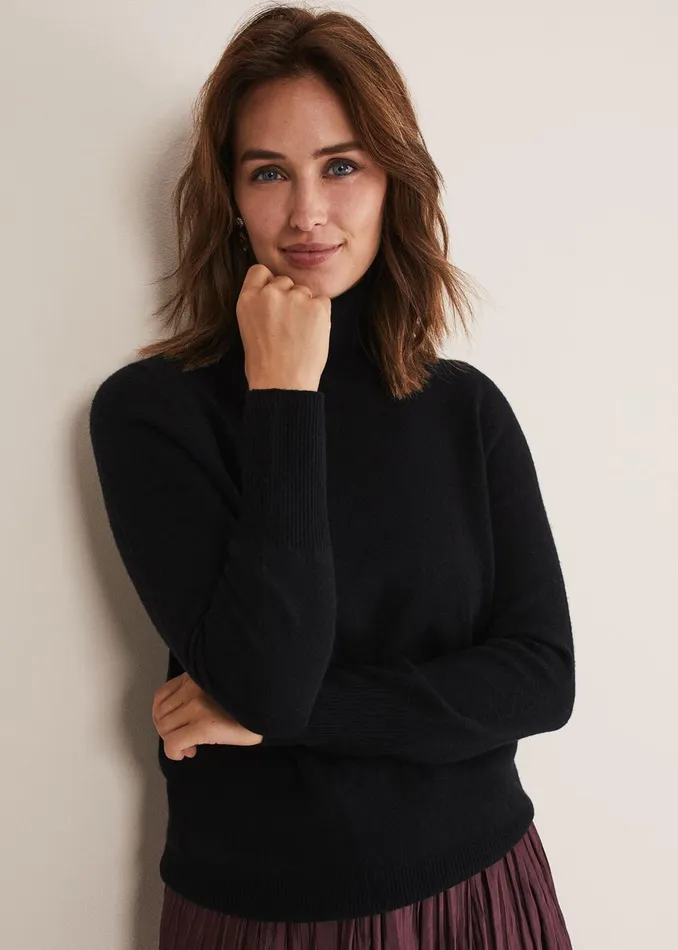 Women Phase Eight Knitwear Cressida Wool Cashmere Roll Neck
