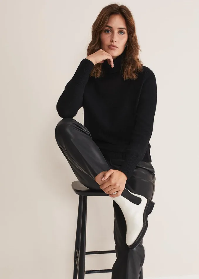 Women Phase Eight Knitwear Cressida Wool Cashmere Roll Neck