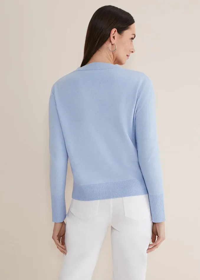 Women Phase Eight Knitwear Ima Fine Knit V Neck Cardigan