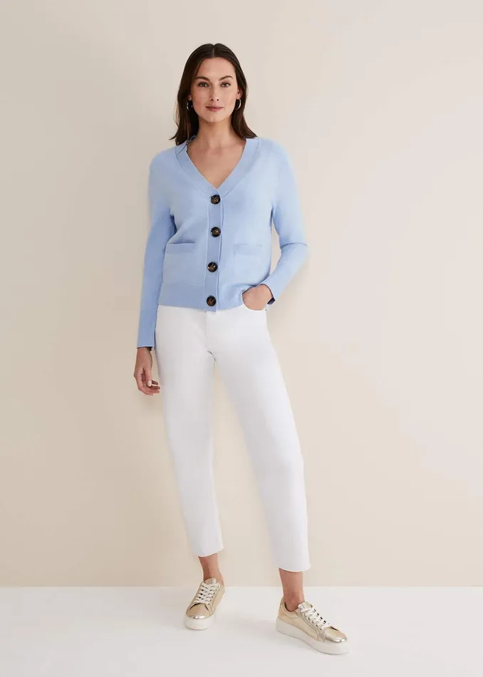 Women Phase Eight Knitwear Ima Fine Knit V Neck Cardigan