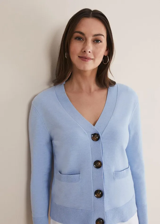 Women Phase Eight Knitwear Ima Fine Knit V Neck Cardigan