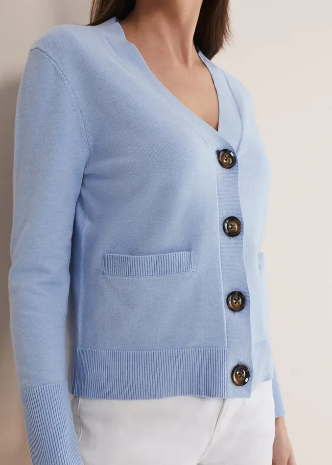 Women Phase Eight Knitwear Ima Fine Knit V Neck Cardigan