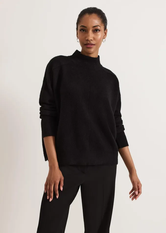 Women Phase Eight Knitwear Jordan Alpaca Funnel Neck Jumper