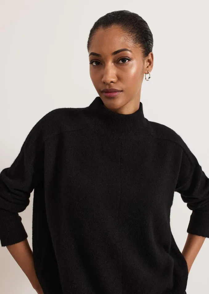 Women Phase Eight Knitwear Jordan Alpaca Funnel Neck Jumper
