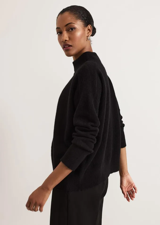 Women Phase Eight Knitwear Jordan Alpaca Funnel Neck Jumper