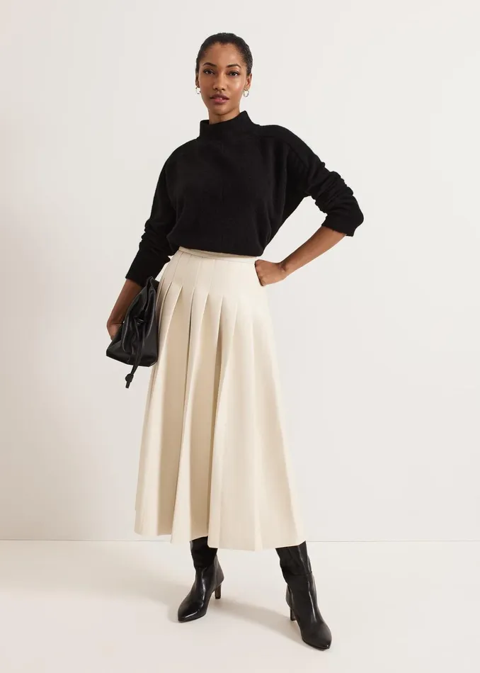 Women Phase Eight Knitwear Jordan Alpaca Funnel Neck Jumper
