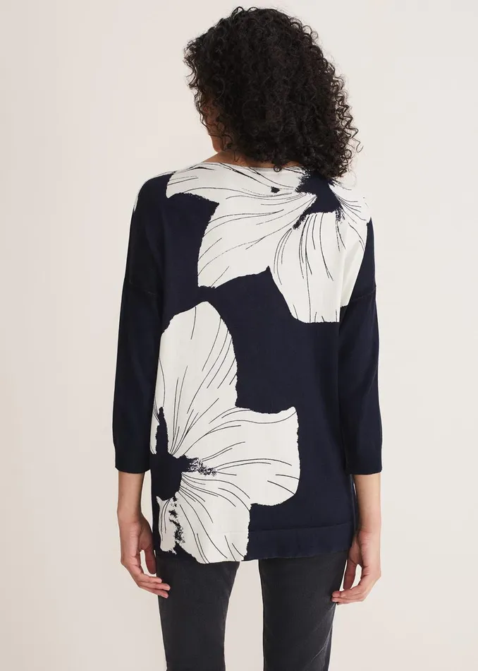 Women Phase Eight Knitwear Linda Flower Print Knit
