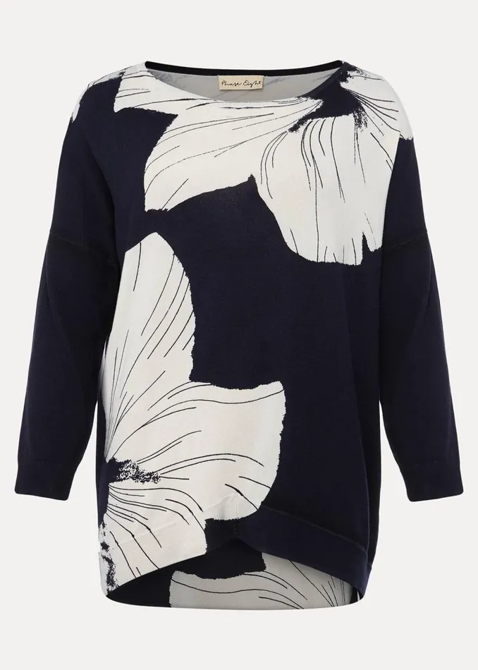Women Phase Eight Knitwear Linda Flower Print Knit