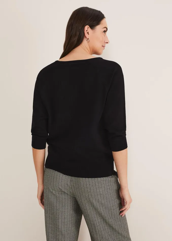 Women Phase Eight Knitwear Lolan Zip Trim Knit Jumper
