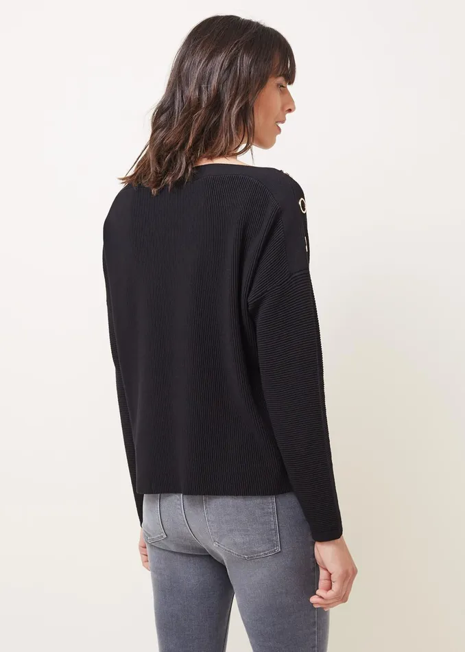Women Phase Eight Knitwear Mimi Textured Eyelet Detail Fine Knit Jumper