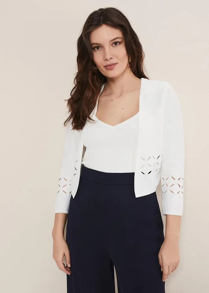 Women Phase Eight Knitwear Salma Cut Out Jacket