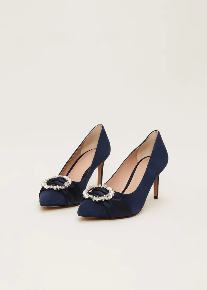 Women Phase Eight Occasion Shoes Embellished Court Shoe