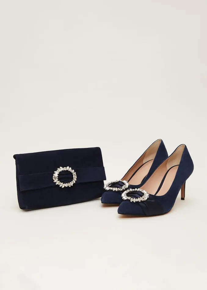 Women Phase Eight Occasion Shoes Embellished Court Shoe