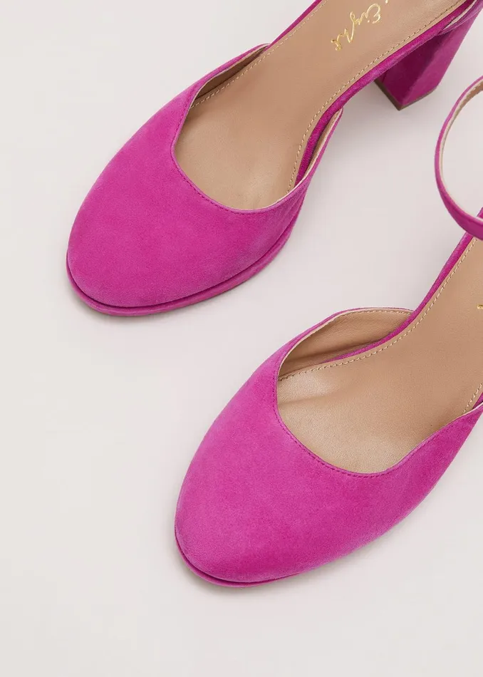 Women Phase Eight Occasion Shoes Suede Platform Shoes