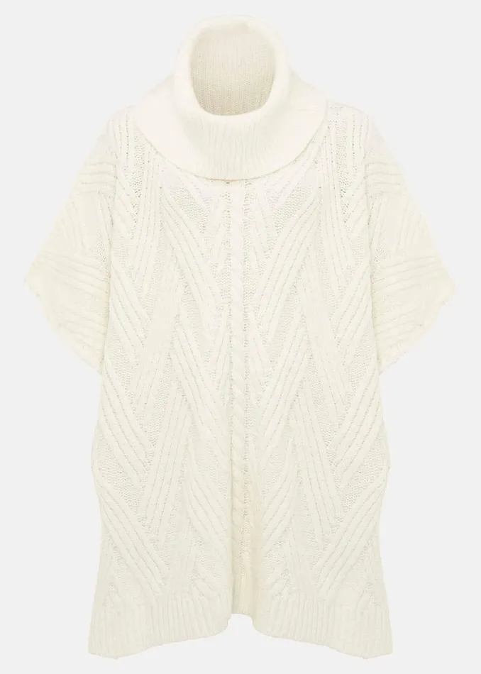 Women Phase Eight Scarves Melly Cable Knit Cape
