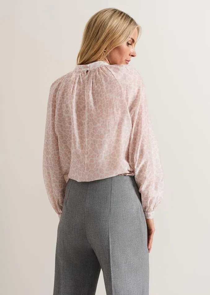 Women Phase Eight Shirts and Blouses Aila Animal Print Blouse