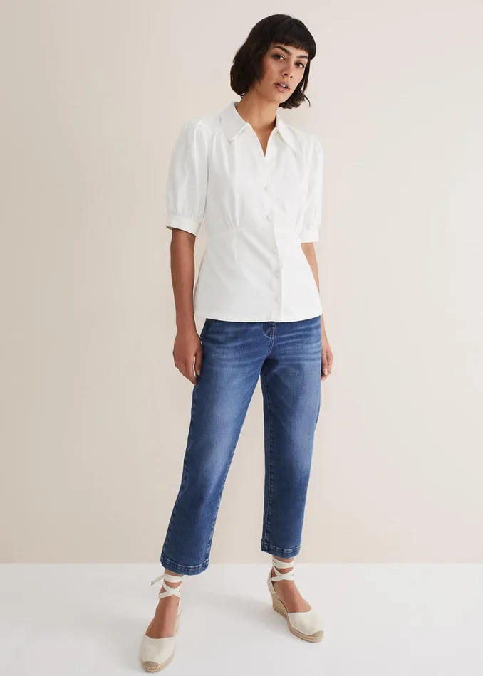 Women Phase Eight Shirts and Blouses Cosette Denim Top