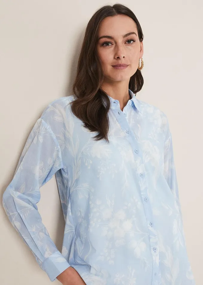 Women Phase Eight Shirts and Blouses Kaya Floral Print Shirt