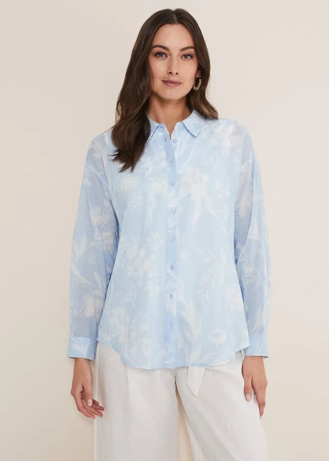 Women Phase Eight Shirts and Blouses Kaya Floral Print Shirt