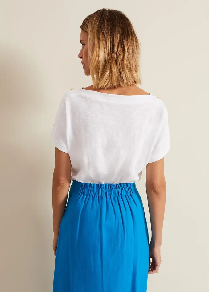 Women Phase Eight Shirts and Blouses Suzie Button Detail Top