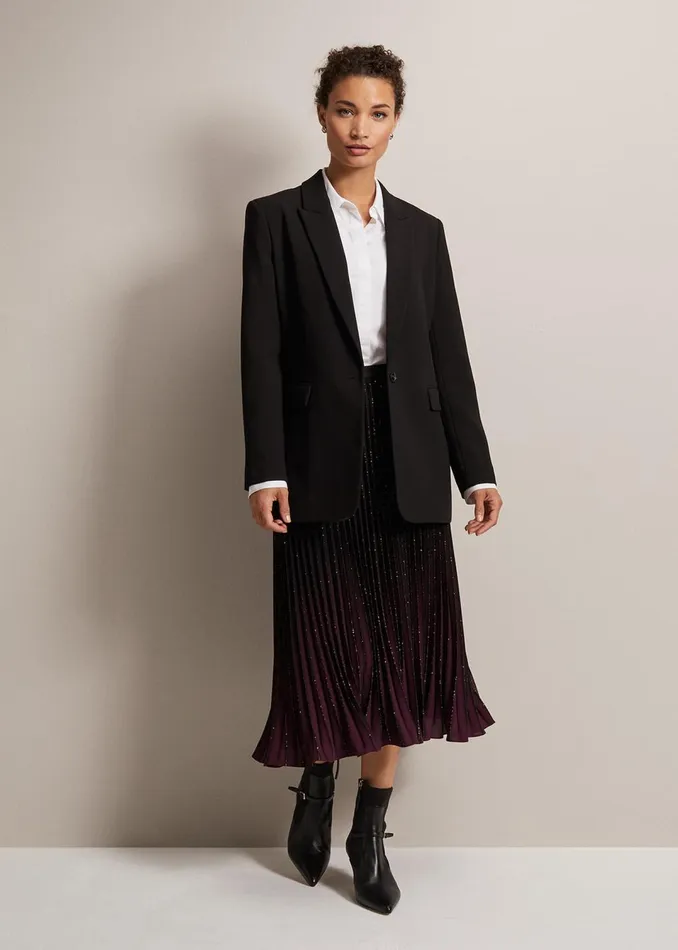 Women Phase Eight Skirts Estella Ombre Pleated Midi Skirt