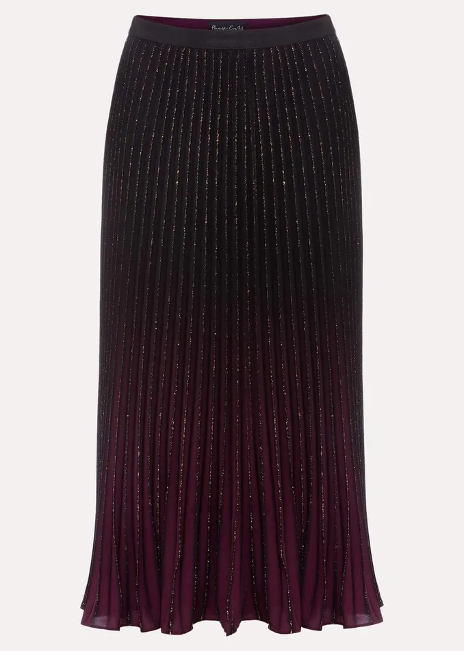 Women Phase Eight Skirts Estella Ombre Pleated Midi Skirt