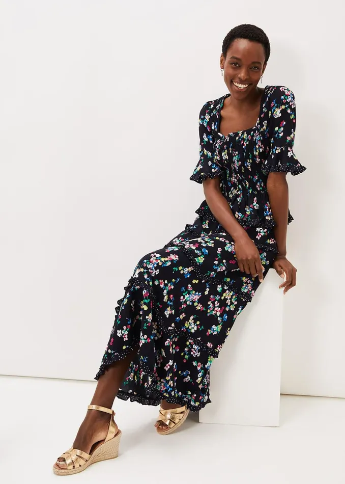 Women Phase Eight Skirts Hudson Floral Tiered CoOrd Skirt