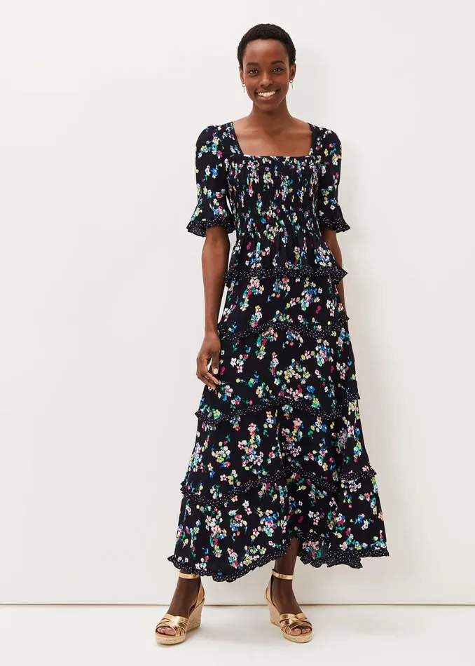Women Phase Eight Skirts Hudson Floral Tiered CoOrd Skirt