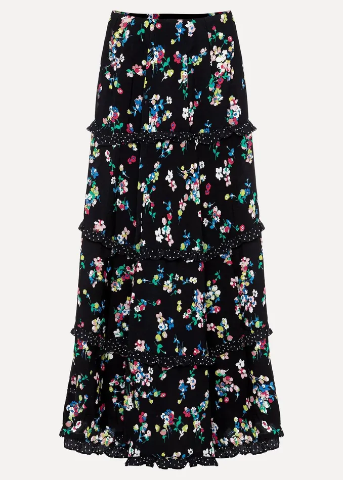 Women Phase Eight Skirts Hudson Floral Tiered CoOrd Skirt