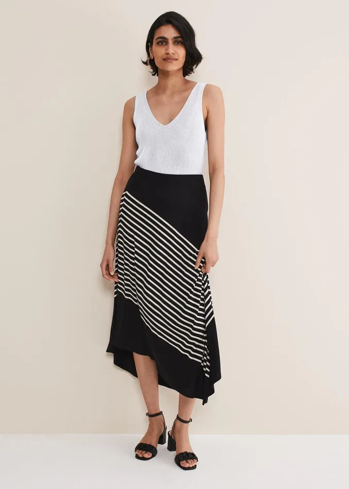 Women Phase Eight Skirts Veritty Stripe Skirt