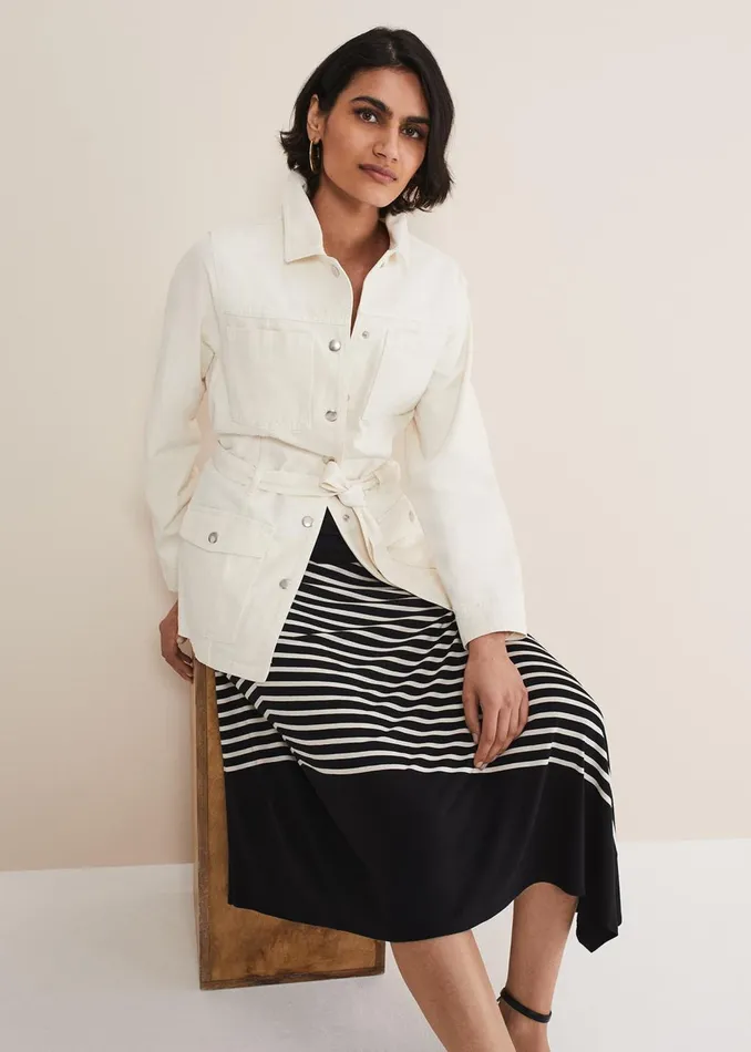 Women Phase Eight Skirts Veritty Stripe Skirt