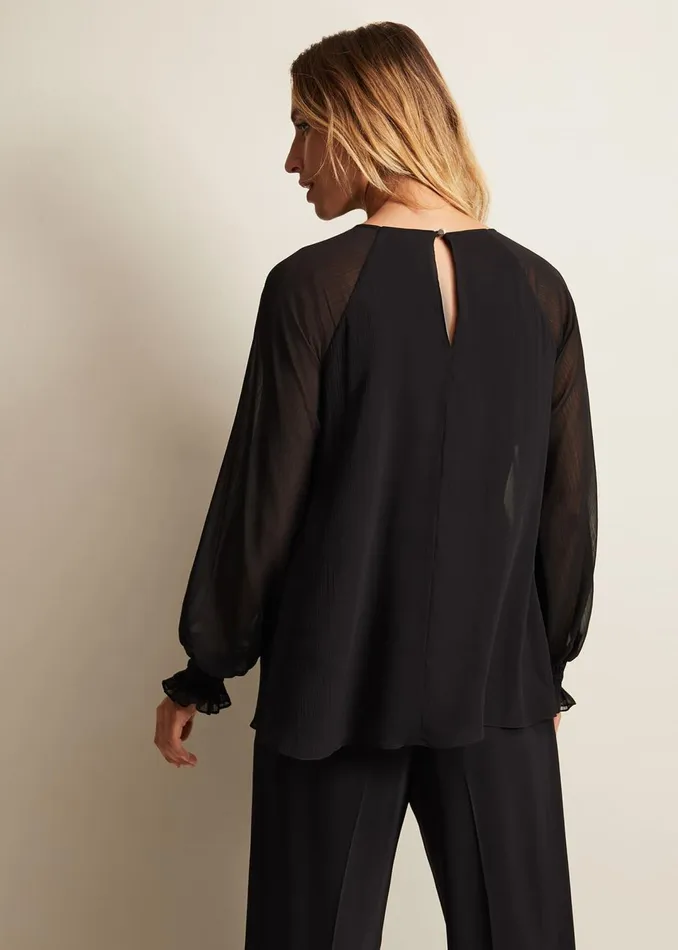 Women Phase Eight Tops and TShirts Aria Chiffon Double Layer Top