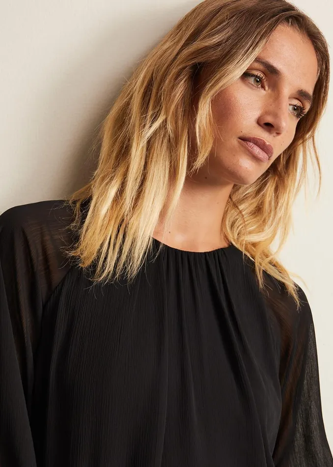 Women Phase Eight Tops and TShirts Aria Chiffon Double Layer Top