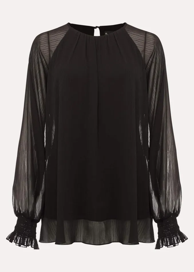 Women Phase Eight Tops and TShirts Aria Chiffon Double Layer Top