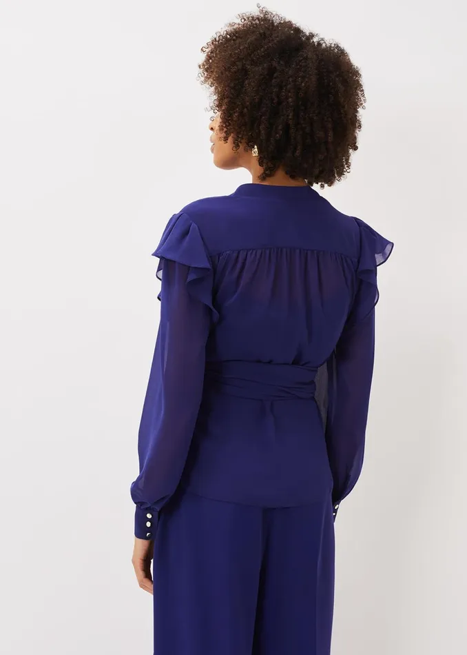 Women Phase Eight Tops and TShirts Avril Frill Wrap Co Ord Top
