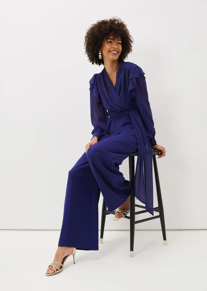 Women Phase Eight Tops and TShirts Avril Frill Wrap Co Ord Top