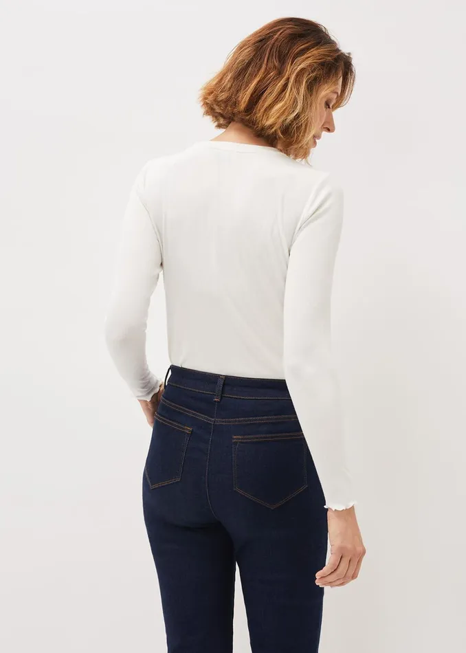 Women Phase Eight Tops and TShirts Cally Ribbed Jersey Top