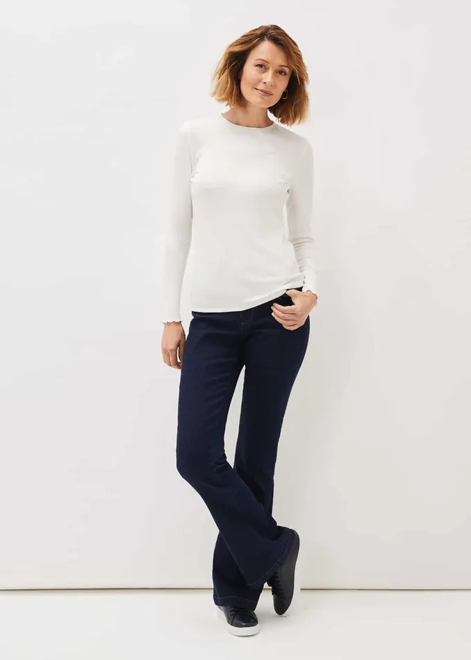 Women Phase Eight Tops and TShirts Cally Ribbed Jersey Top