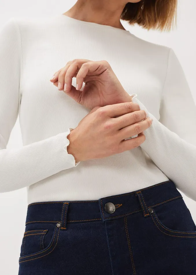 Women Phase Eight Tops and TShirts Cally Ribbed Jersey Top