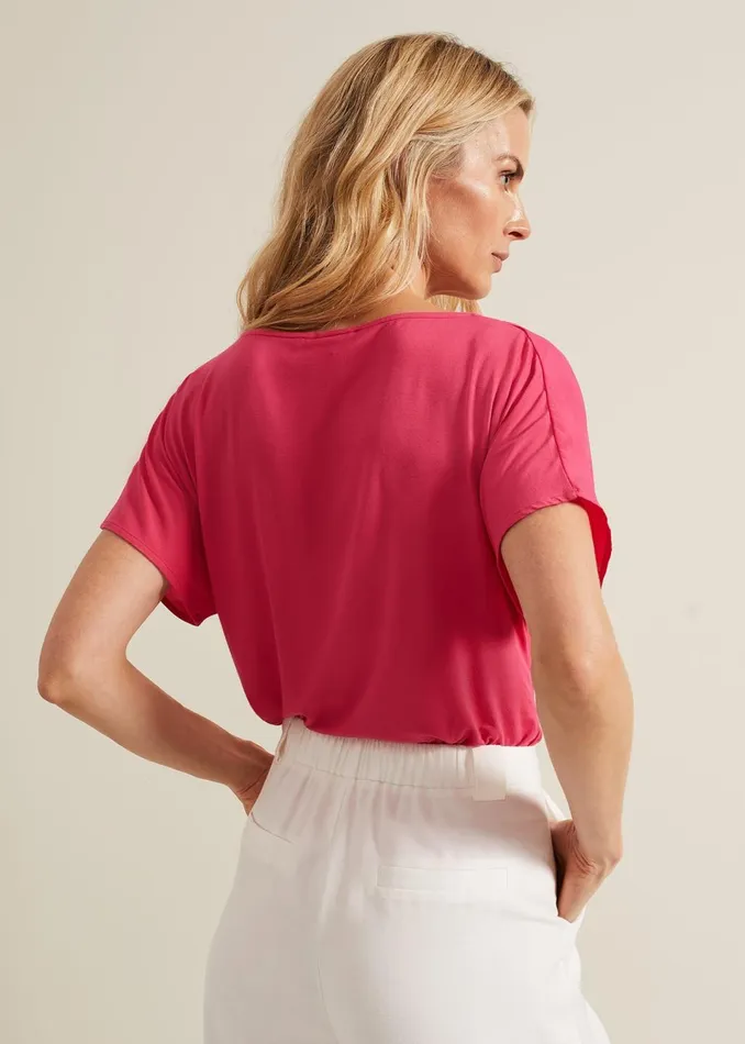 Women Phase Eight Tops and TShirts Cheryl Cowl Neck Woven Front Top