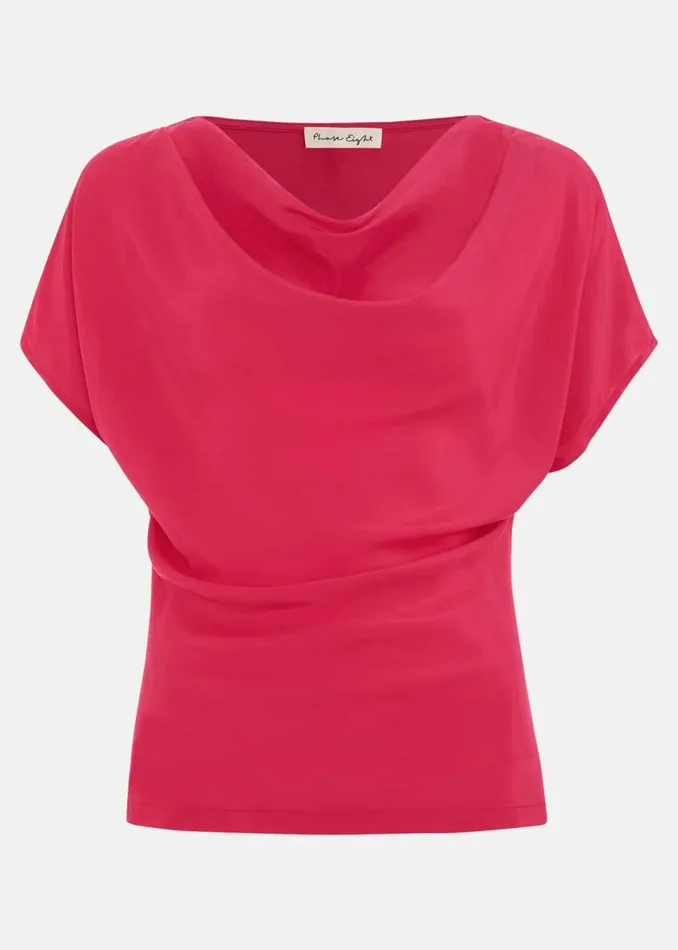 Women Phase Eight Tops and TShirts Cheryl Cowl Neck Woven Front Top