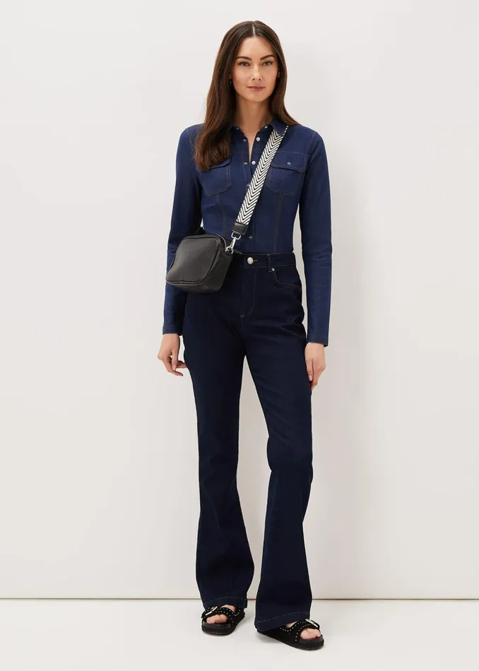 Women Phase Eight Tops and TShirts Katheryn Denim Jersey Shirt