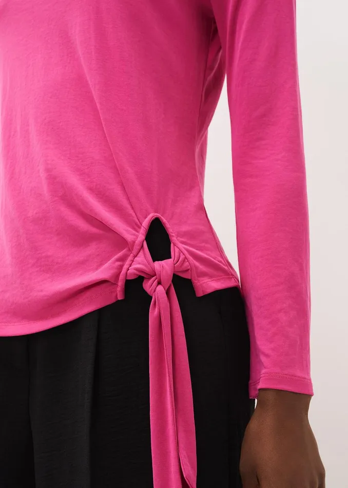 Women Phase Eight Tops and TShirts Maisie Cupro Tie Hem Top