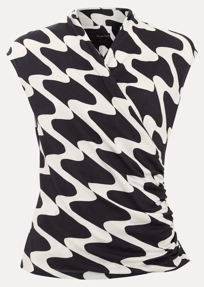 Women Phase Eight Tops and TShirts Maleah Printed Wrap Top