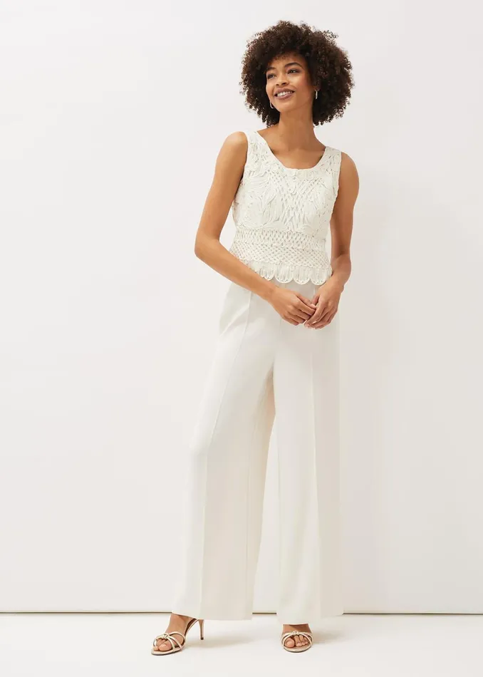 Women Phase Eight Tops and TShirts Naila Tapework Top