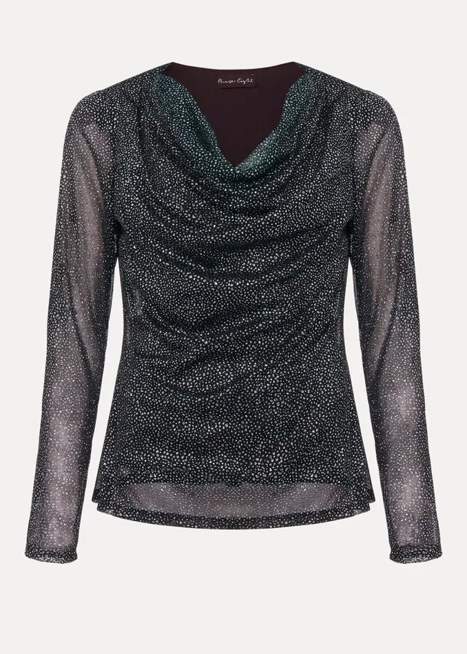 Women Phase Eight Tops and TShirts Sera Shimmer Cowl Neck Top